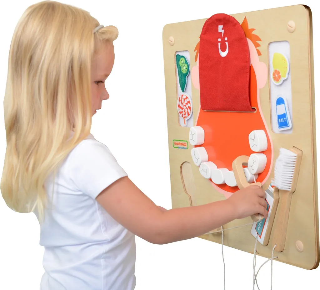Panneau sensoriel éducatif Oral Hygiene Montessori Masterkidz mural