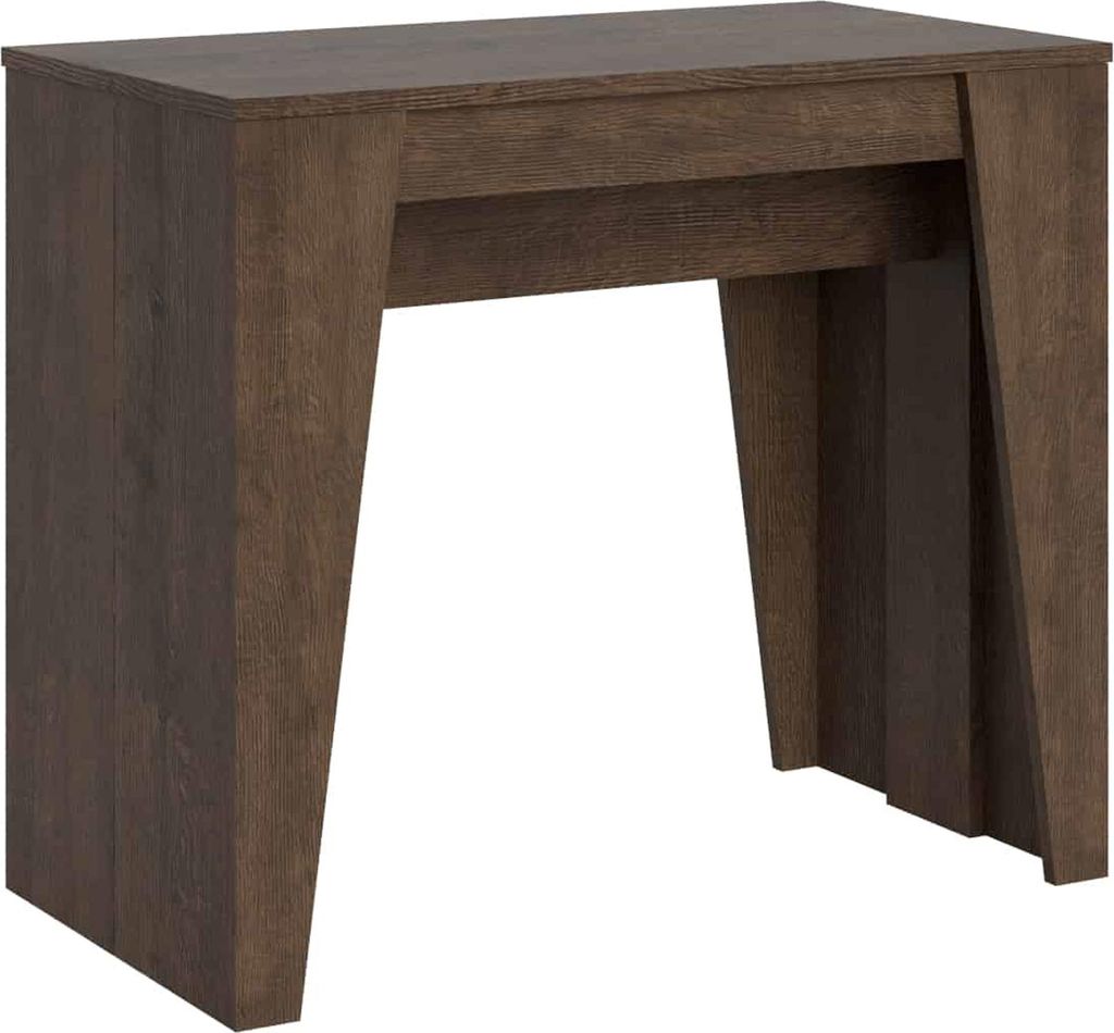 ITYHOME - Ausziehbarer Konsolentisch 90x48/308 cm Anvar Nussbaum