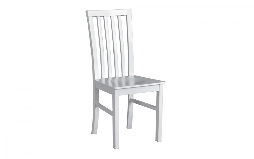 Chaise de salle à manger KLAUS 1D blanc : assise moderne et épurée