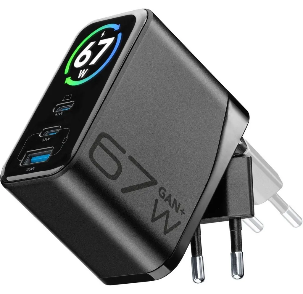 Chargeur de Voyage GaN 67W Portable : Solution Double USB-C pour Laptop