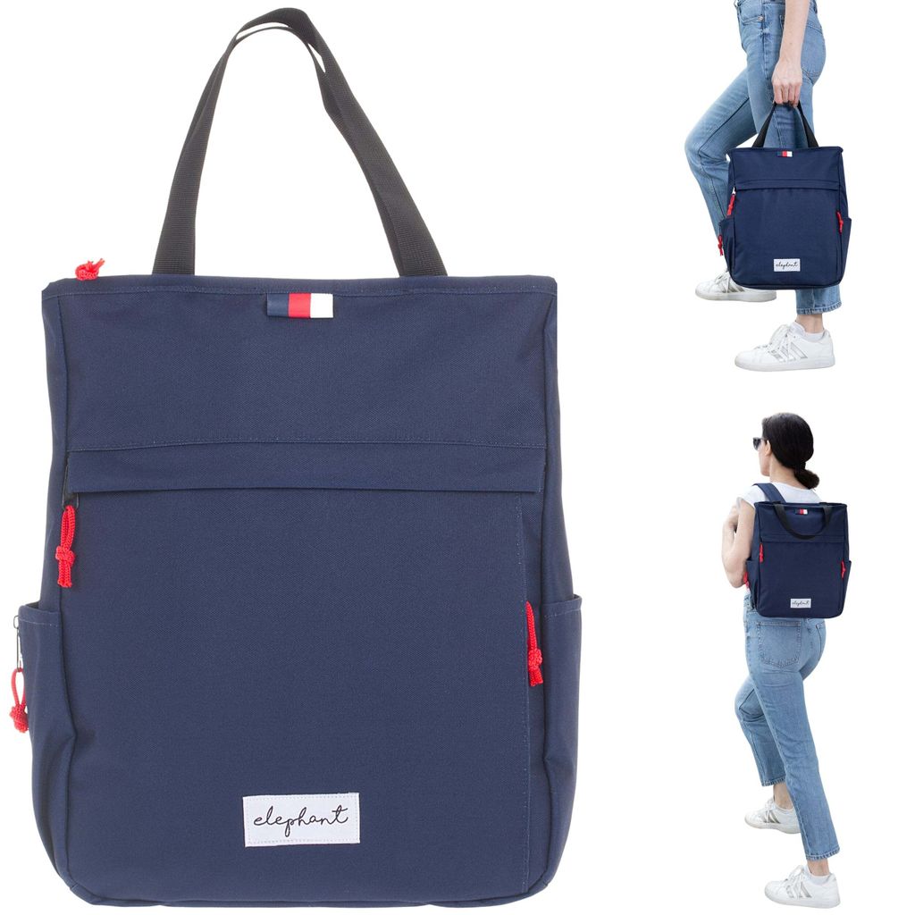 Rucksack Damen Herren Spear Hygge Damenrucksack Freizeitrucksack Büro Sport Freizeit backpack Geheimfach A4 12790 Dark Blue Uni Blau 1