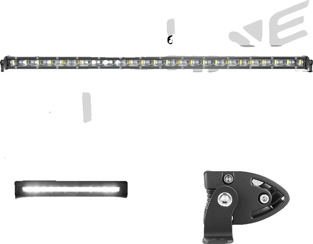 Barre Lumineuse LED 26 Pouces Étanche IP67 avec Support de Montage Réglable