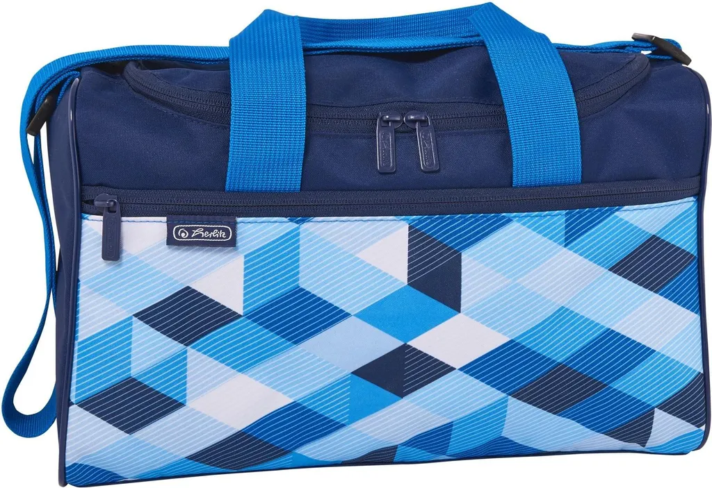 Sac de Sport herlitz Blue Cubes en Polyester Résistant et Durable