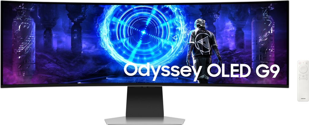 Gaming Monitor Odyssey OLED G95SD S49DG954SU, Silber, 49 Zoll, Curved, Dual QHD, 240 Hz, 0,03 ms