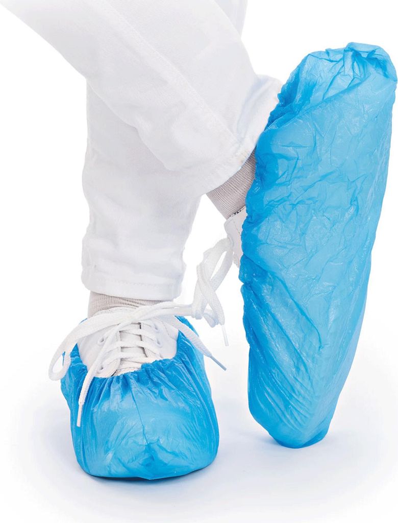 Hygostar Überschuhe CPE blau 100 Stück Schuhüberzieher Produktbild 