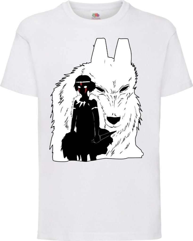 Kinder T-Shirt Princess Mononoke Princess Mononoke, 12-13 Jahr - 152 / Weiß