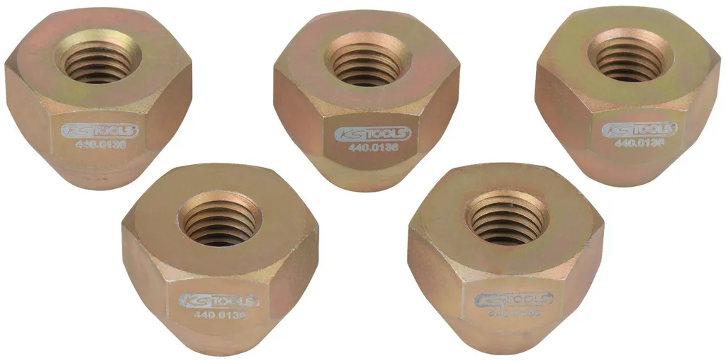 KS TOOLS 440.0136 Jeu de 5 écrous spéciaux M14x2 pour extracteur