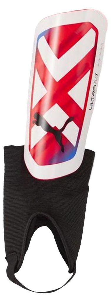 Puma - Herren/Damen Unisex Fußball-Schienbein- und Knöchelschoner, leicht PP4731 (XS) (Weiß/Rot)