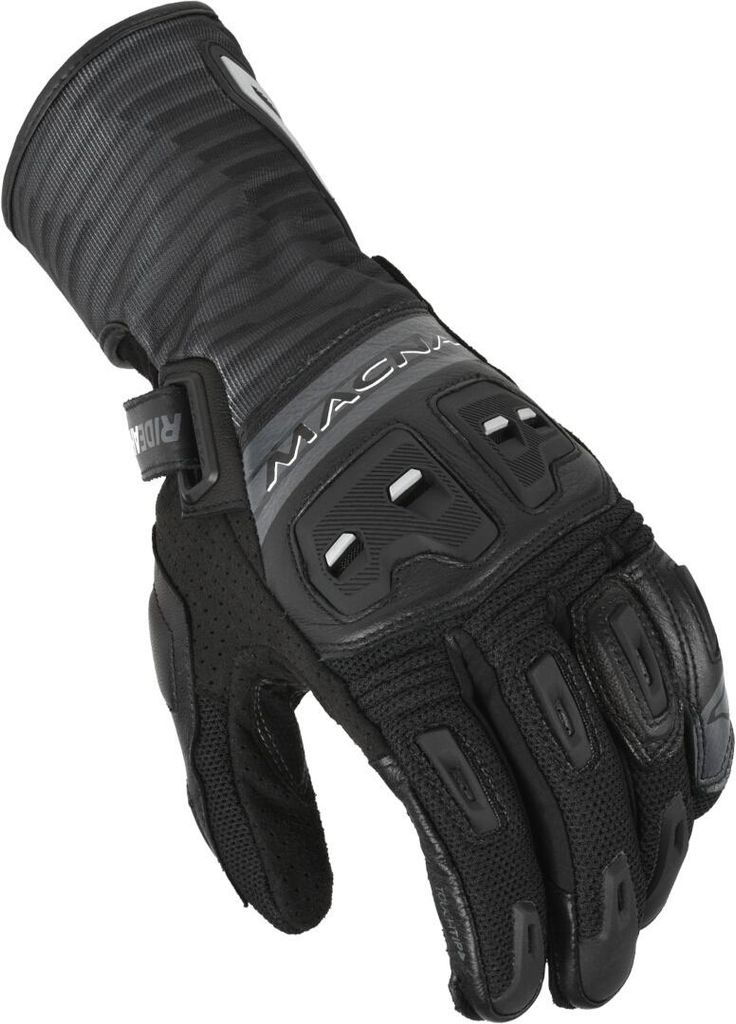 Macna Shellar perforierte Motorrad Handschuhe, schwarz, XL Produktbild 