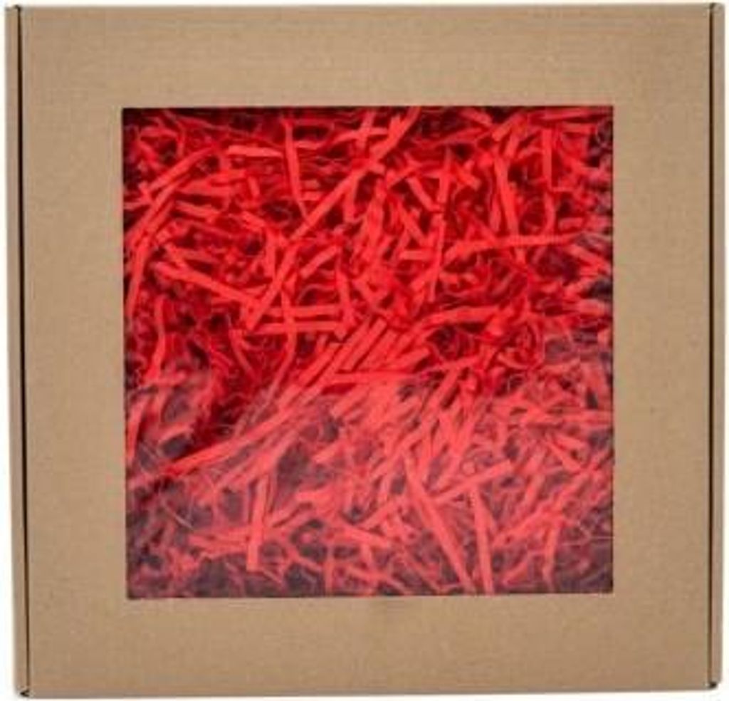 Dekorativer Füllstoff für Geschenke Papierpakete PAK Rot 0,2 kg