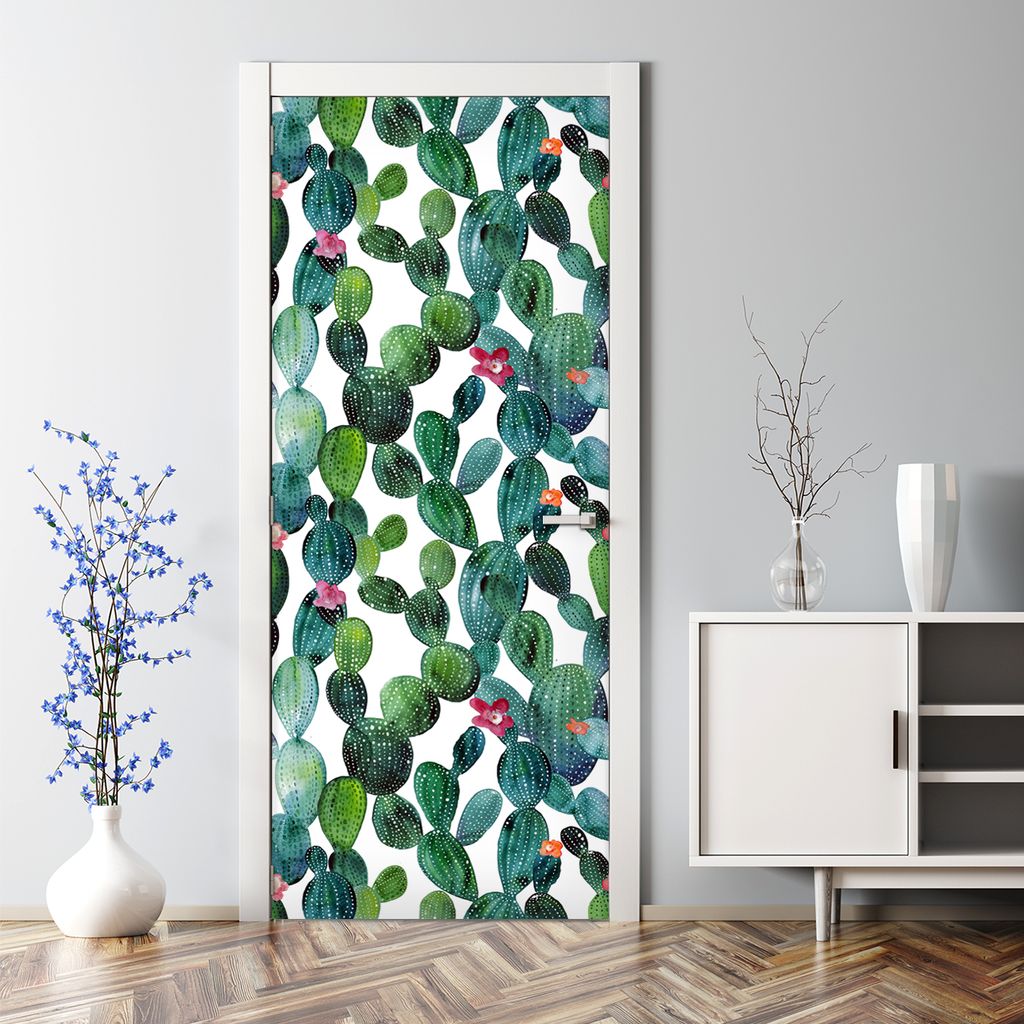 Dekorative Türtapete selbstklebend Aufkleber Klebefolie Rosa Orchideen 70 x 200 cm