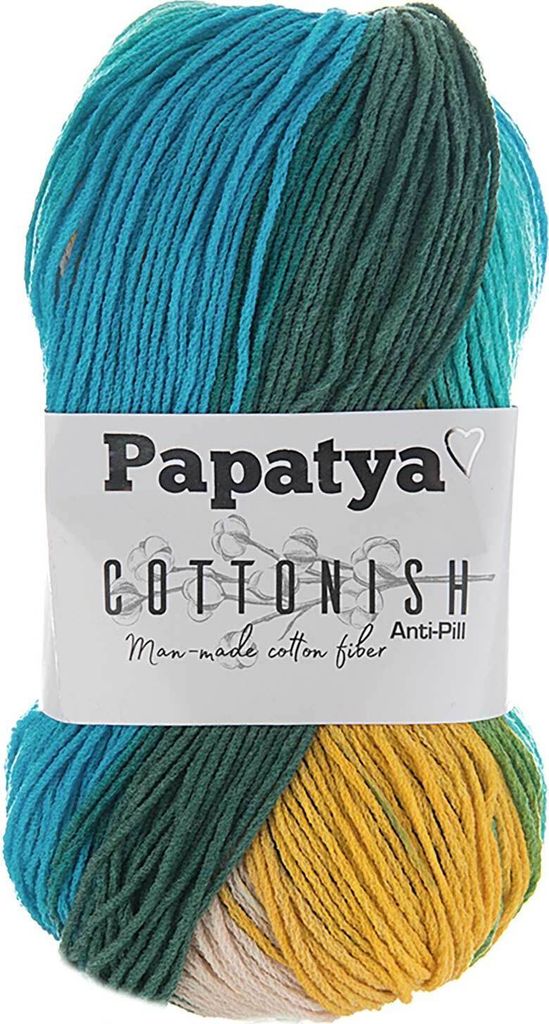 100g Farbverlaufsgarn Papatya Baumwolleish Antipilling Produktbild 