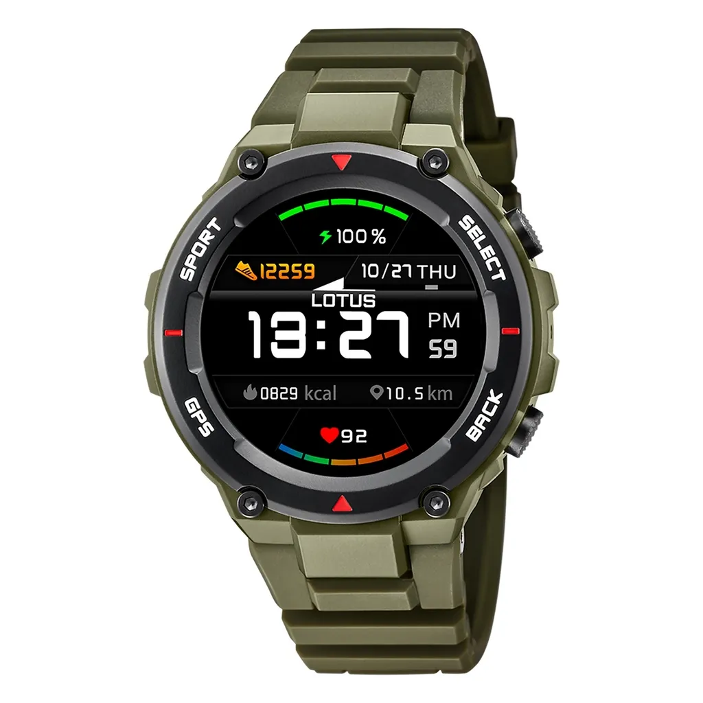 Orologio Uomo Lotus 50024/3 SmarTime Sportivo Verde e Nero GPS