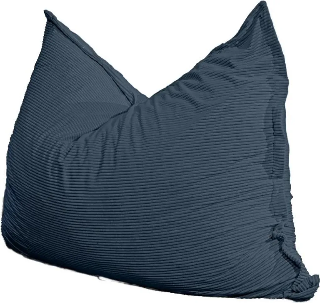 Pouf XXL BANANAIR anti-affaissement bleu nuit : nettoyage facile et rapide