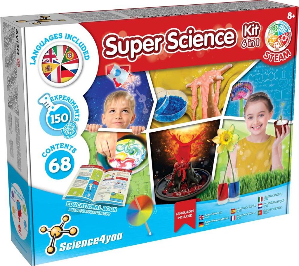 Science4You Super Science Kit 6 in 1, sada na pokusy, Obrázok produktu 