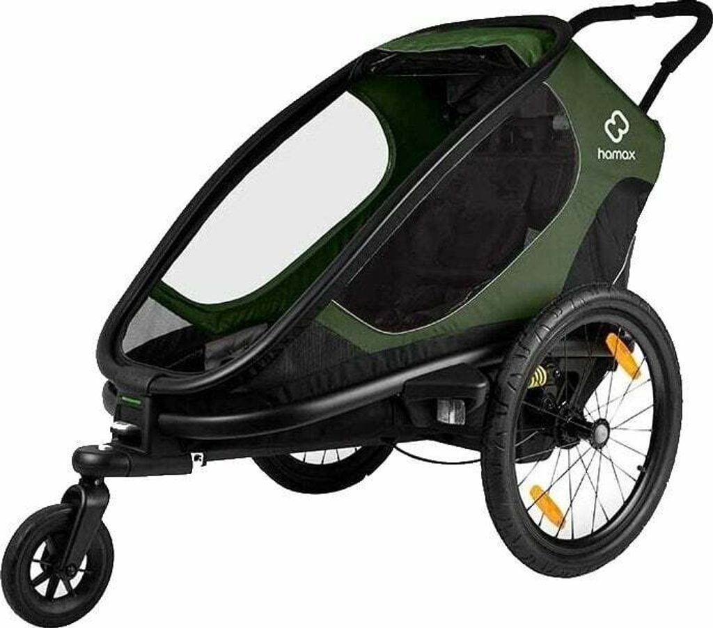 Hamax Outback One Green/Black Detská sedačka/ vozík Obrázok produktu 