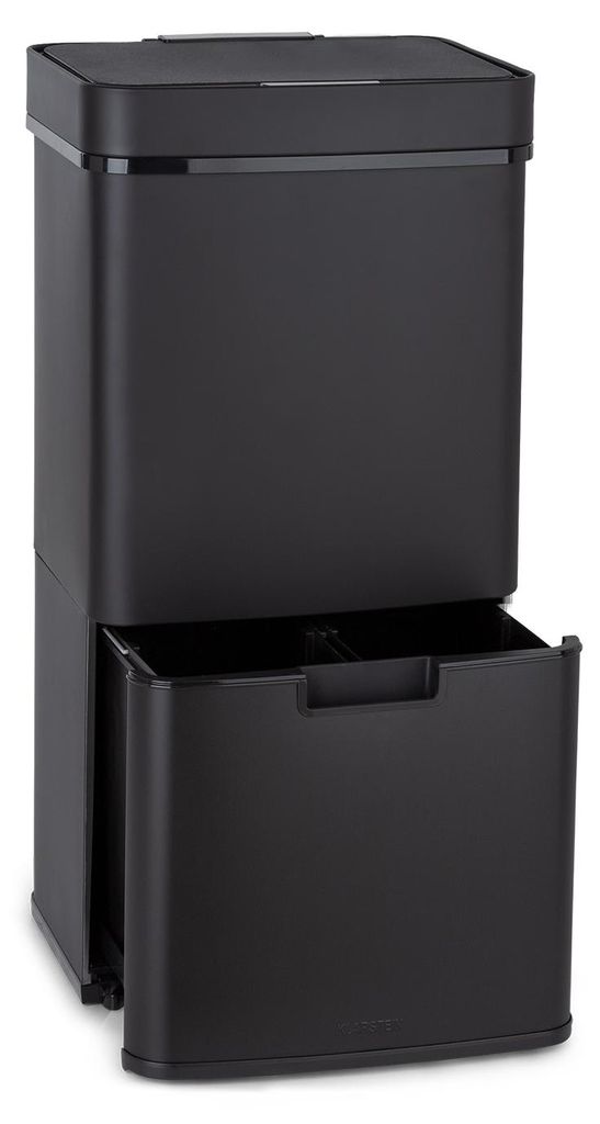 Royal Trash Matte black Poubelle à capteur 72 L acier Image du produit 