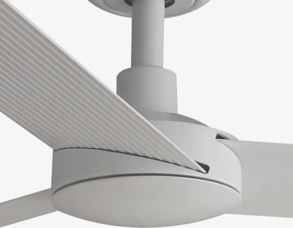Ventilateur de plafond design blanc avec télécommande 106 cm DC