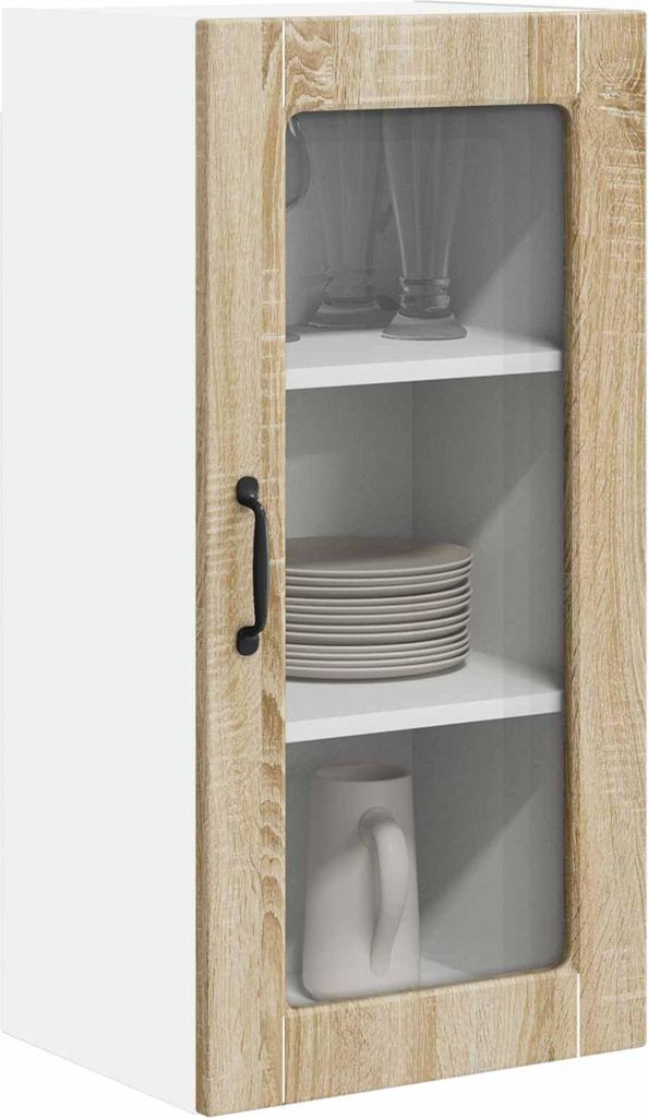 (Design 2026) Küchenschrank 2 pcs - Montage erforderlich - Sonoma-Eiche 40 x 31 x 80cm Holzwerkstoff - HOMMIE 592566 - Küchenschränke