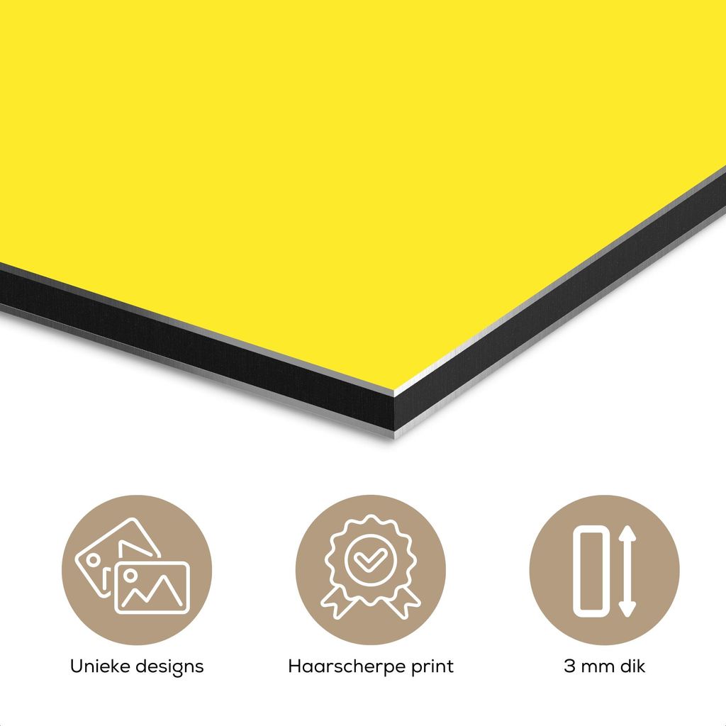 MuchoWow Wanddekoration Metall Metallbild Wandkunst 120x60 cm Illustration - Drachenfrucht - Farbenfroh MuchoWow Aluminium Gemälde - Metalbilder