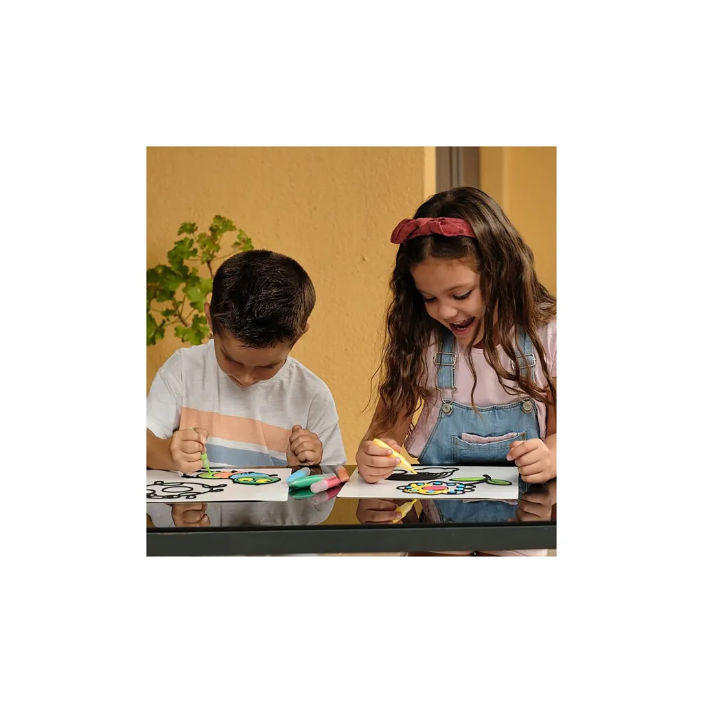 Comansi- Arcobaleno, bruco, margherita, fiore Sticker Art Junior Arcobaleno: crea i tuoi adesivi 3D (1) COMANSI