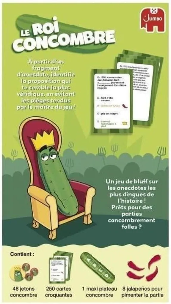 Dujardin Le Roi Concombre - Jeu de table rapide avec cartes illustrées fun - 3