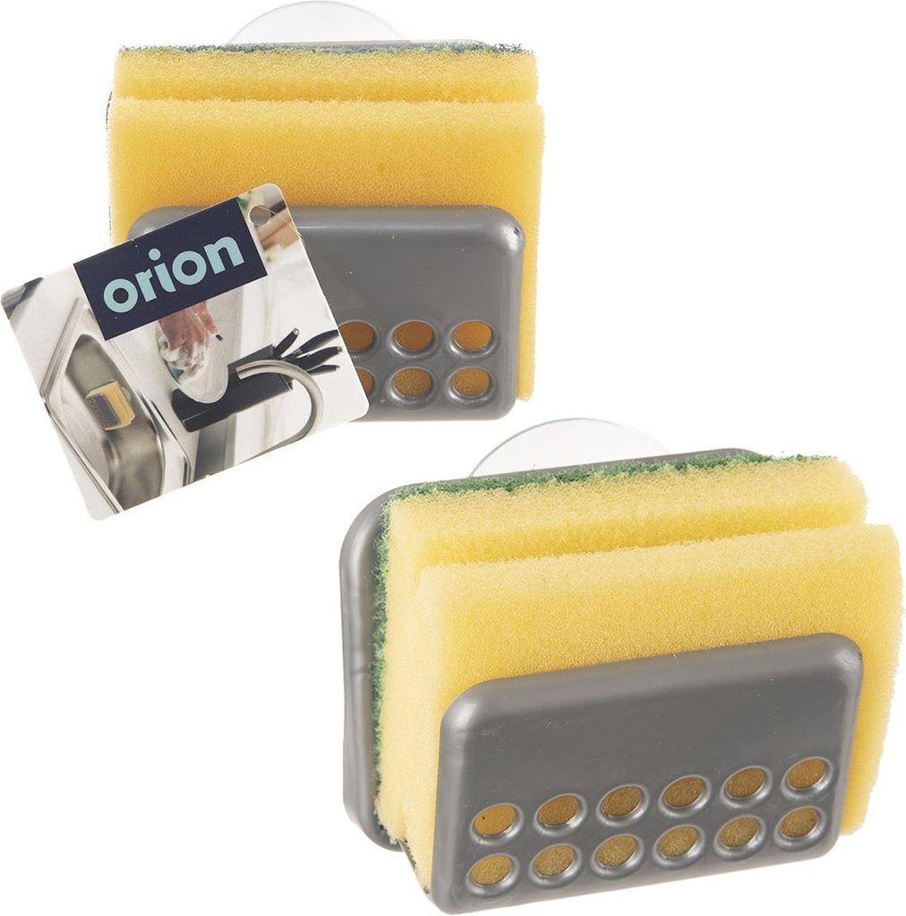 Praktischer Halter für Spülschwamm mit Schwamm