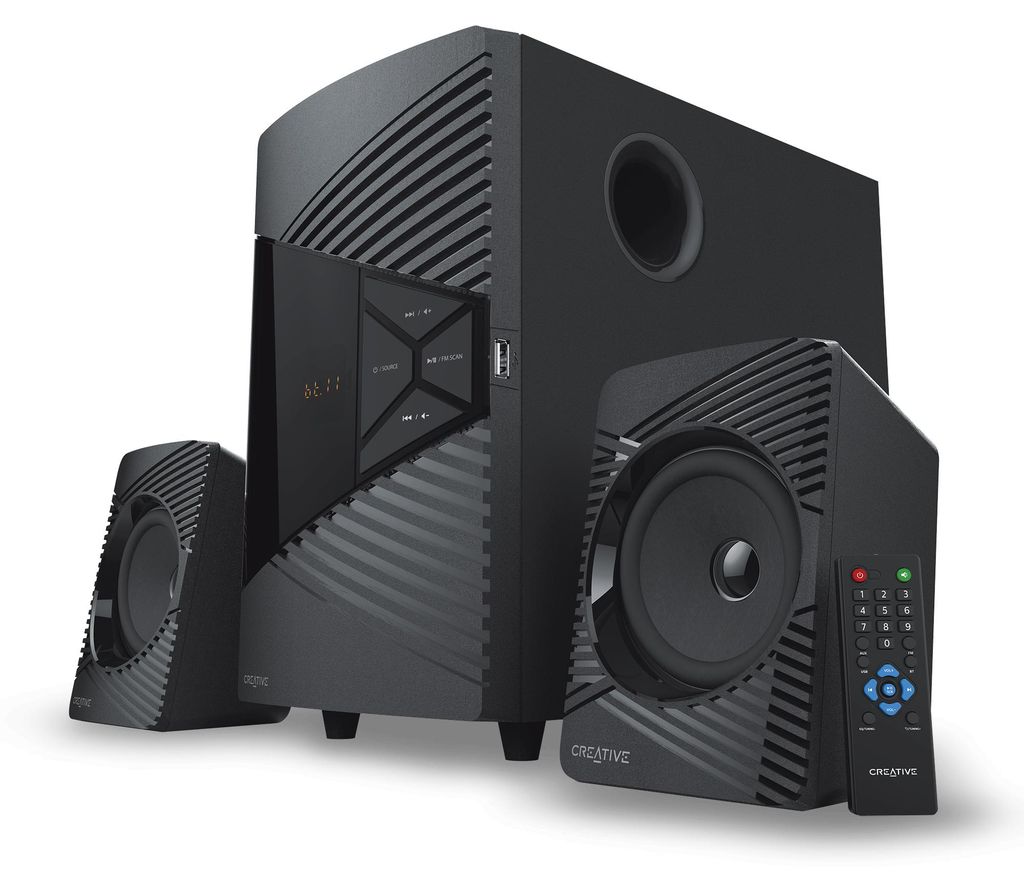 SBS E2500 (schwarz, AUX, USB, Bluetooth) Produktbild 