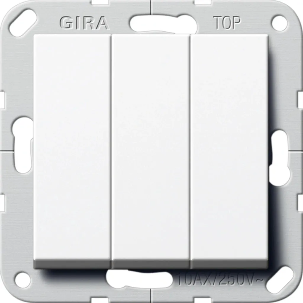 Remplacez votre Interrupteur avec le Gira 284403 Blanc 1P Fiable