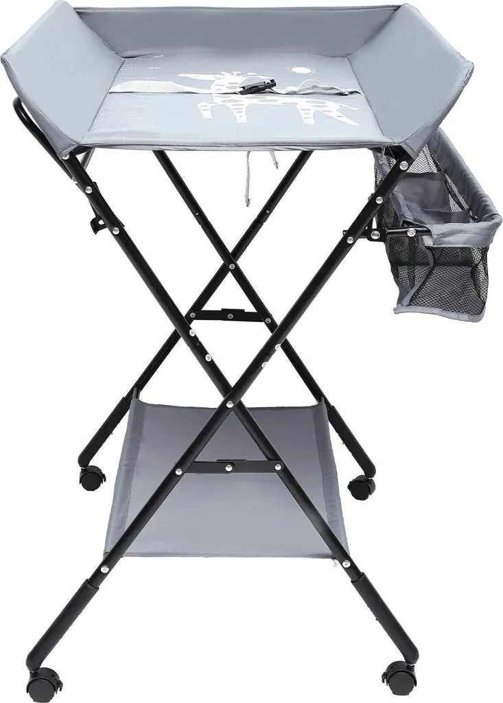Table à langer gain de place pour appartement - Modèle pliable Gris