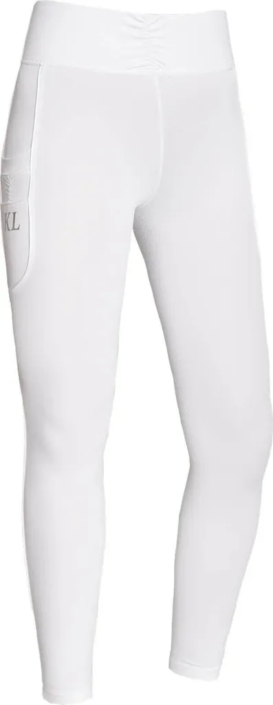 Culotte d'Équitation avec Grip Silicone Kingsland Katinka White Taille M