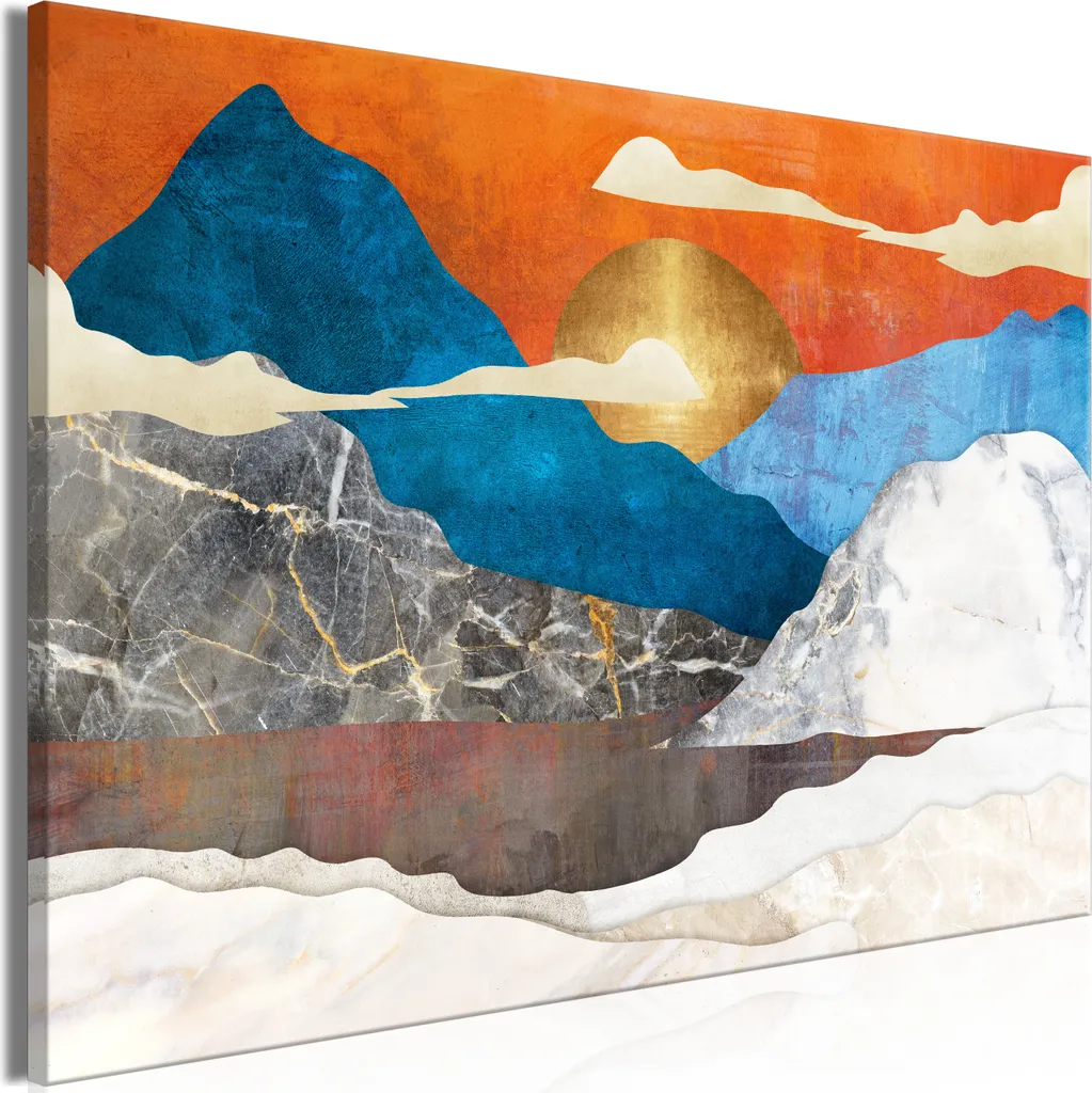 Quadro Paesaggio Italiano Montagna 90x60 - Tela Canvas Alta Resa