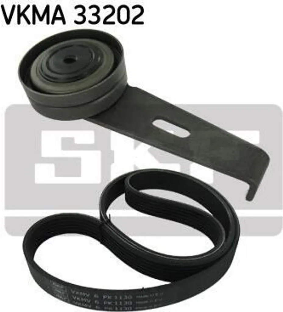 Courroie d'accessoires VKMA 33202 haute résistance et galets tendeurs