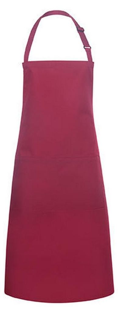 Karlowsky - Latzschürze "Basic", Tasche LT4283 (Einheitsgröße) (Bordeaux)