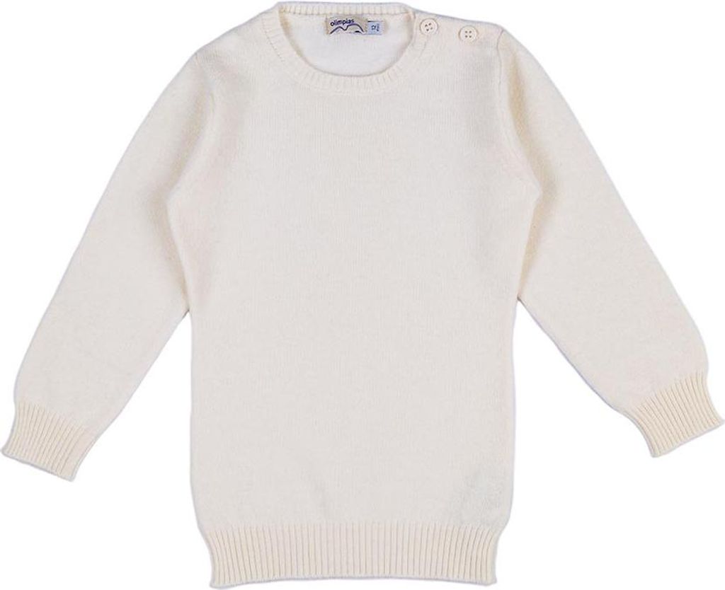 Weißer Mädchenpullover