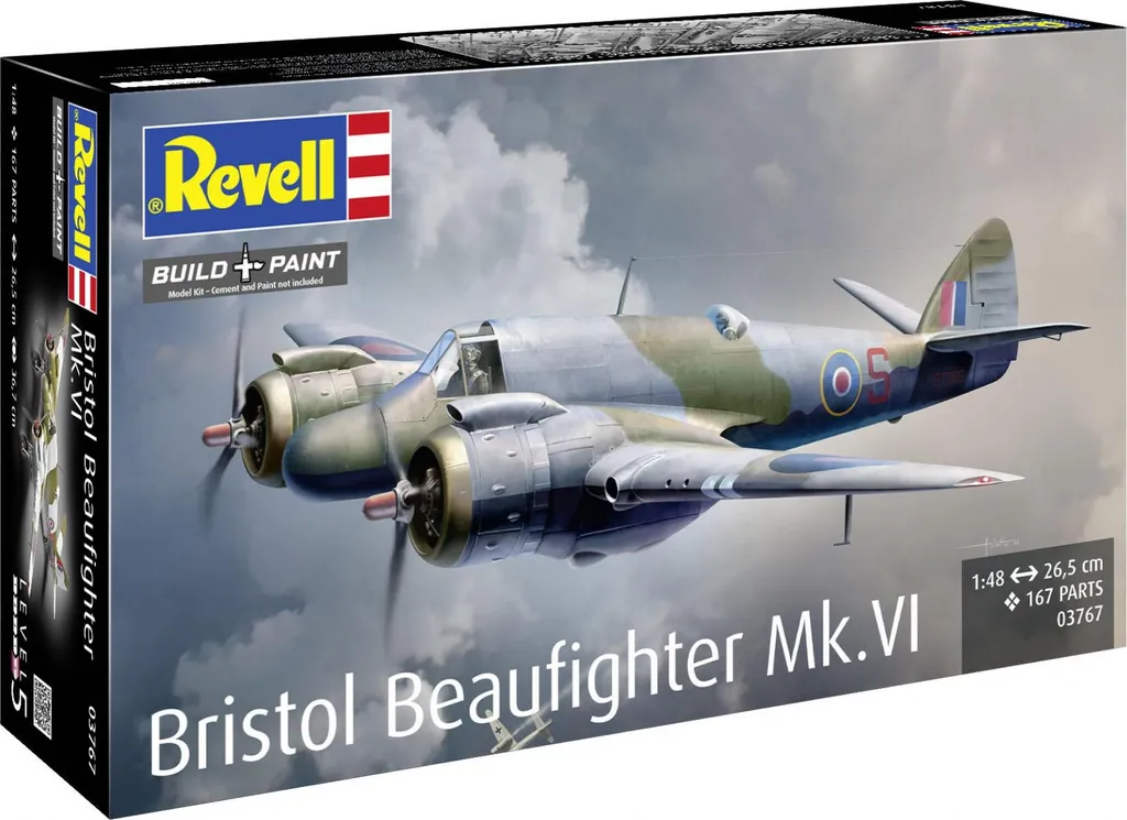 Maquette d'avion militaire Bristol Beaufighter Mk. VI Revell 1/48