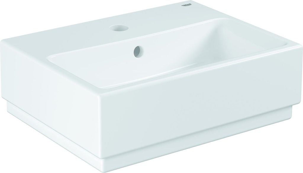 Grohe Handwaschbecken Cube Keramik 45cm, 1 HL m ÜL, wand, alp-we PureGuard