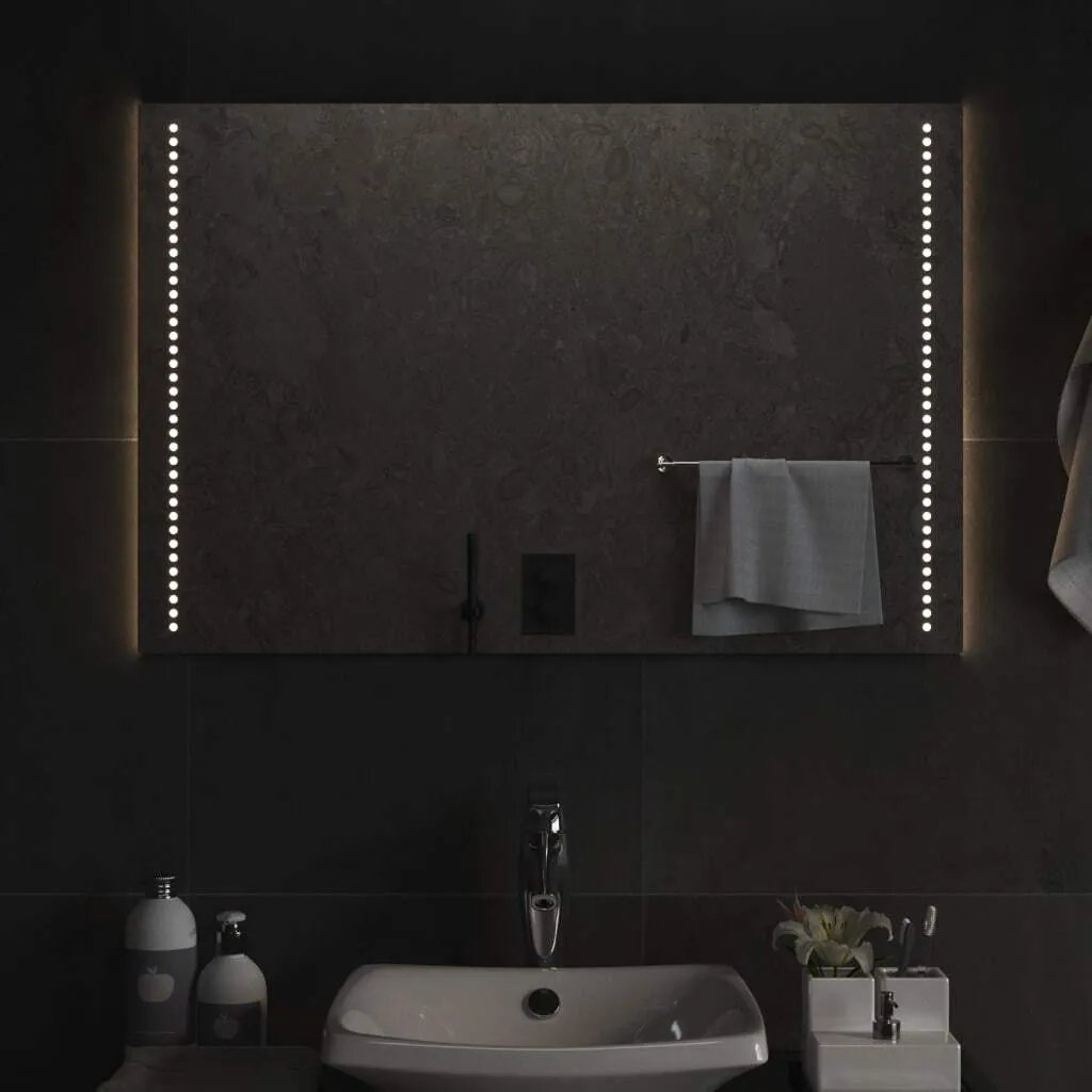 Specchio Bagno LED 90x60 - Offerta Specchio Parete Design Moderno