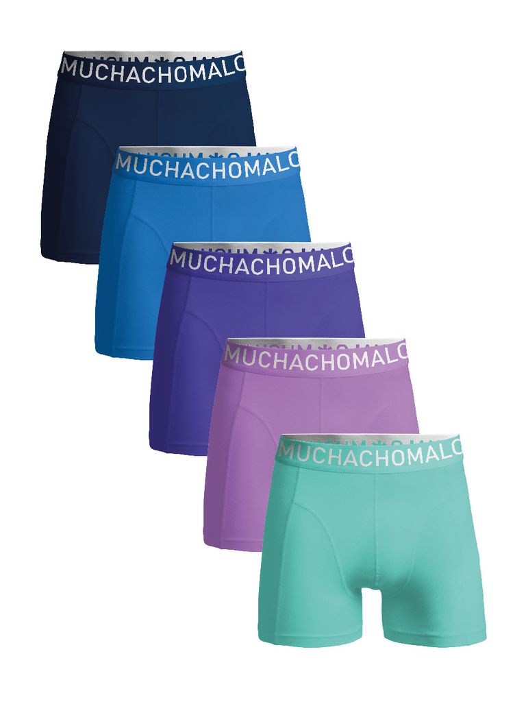 Muchachomalo Herren Boxershorts – 5er Pack – Baumwolle Stretch – Bequeme Unterwäsche – Größe S - LCSOLID1010-133