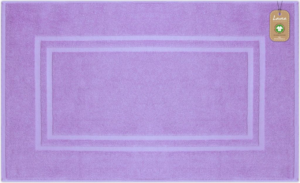 Lavea® Badematte 50x80 cm, Badteppich Bali aus Baumwolle, Produktbild 