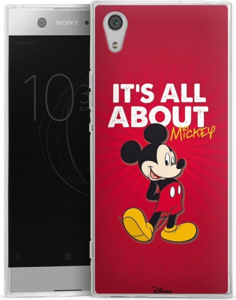 DeinDesign Handyhülle für Sony Xperia XA 1 Silikon Hülle Case Smartphone Schutzhülle Disney Maus Offizielles Lizenzprodukt