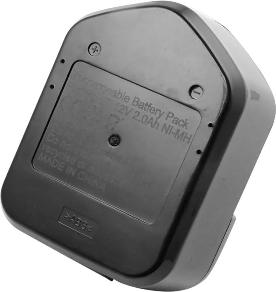 Avizar, NiMH 12V 2000mAh 24Wh Akku für Hitachi Werkzeug EB1220, Schwarz