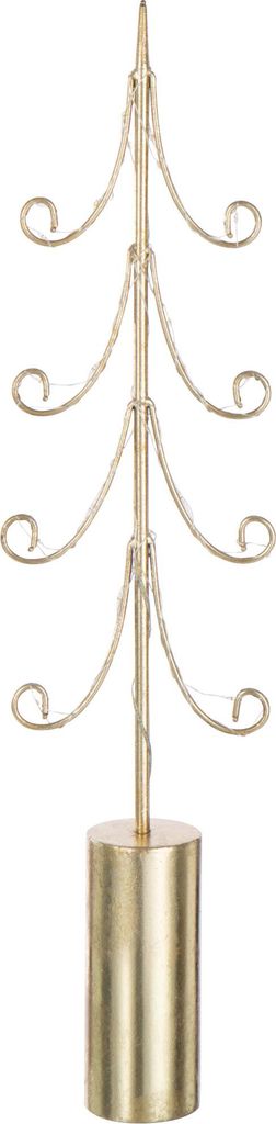 J-Line Baum Led Zylinderbasis Eisen Goldfarben Medium