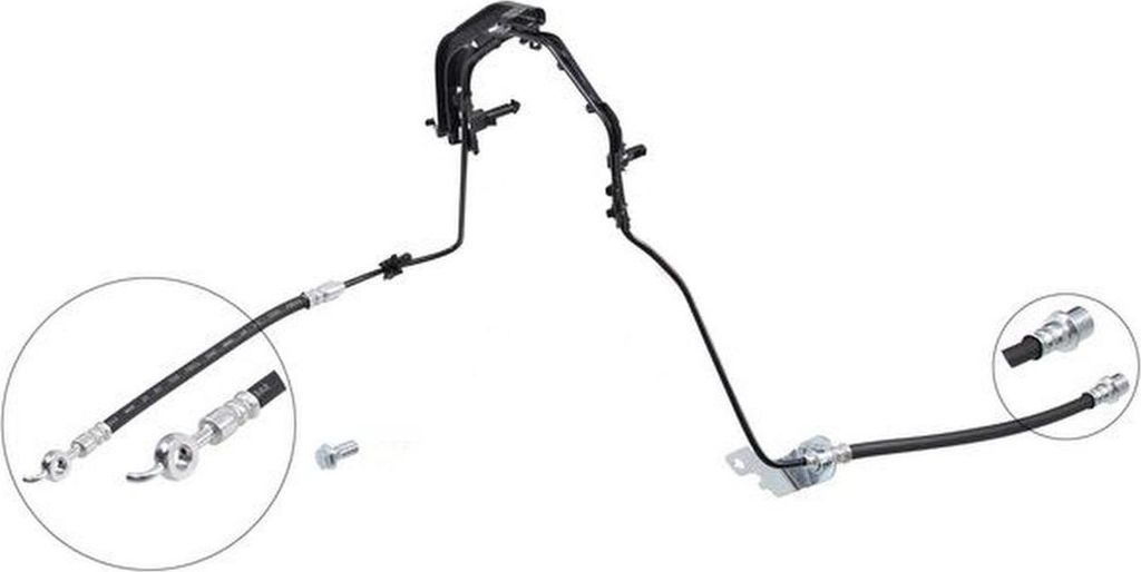 Bremsschlauch für Bremsflüssigkeit 740 mm A.B.S. passend für u.a. CITROËN JUMPY