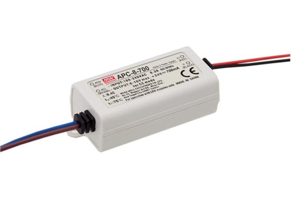 Mean Well LED-TREIBER - KONSTANTSTROM - 1 AUSGANG - 700 mA - 7.7 W