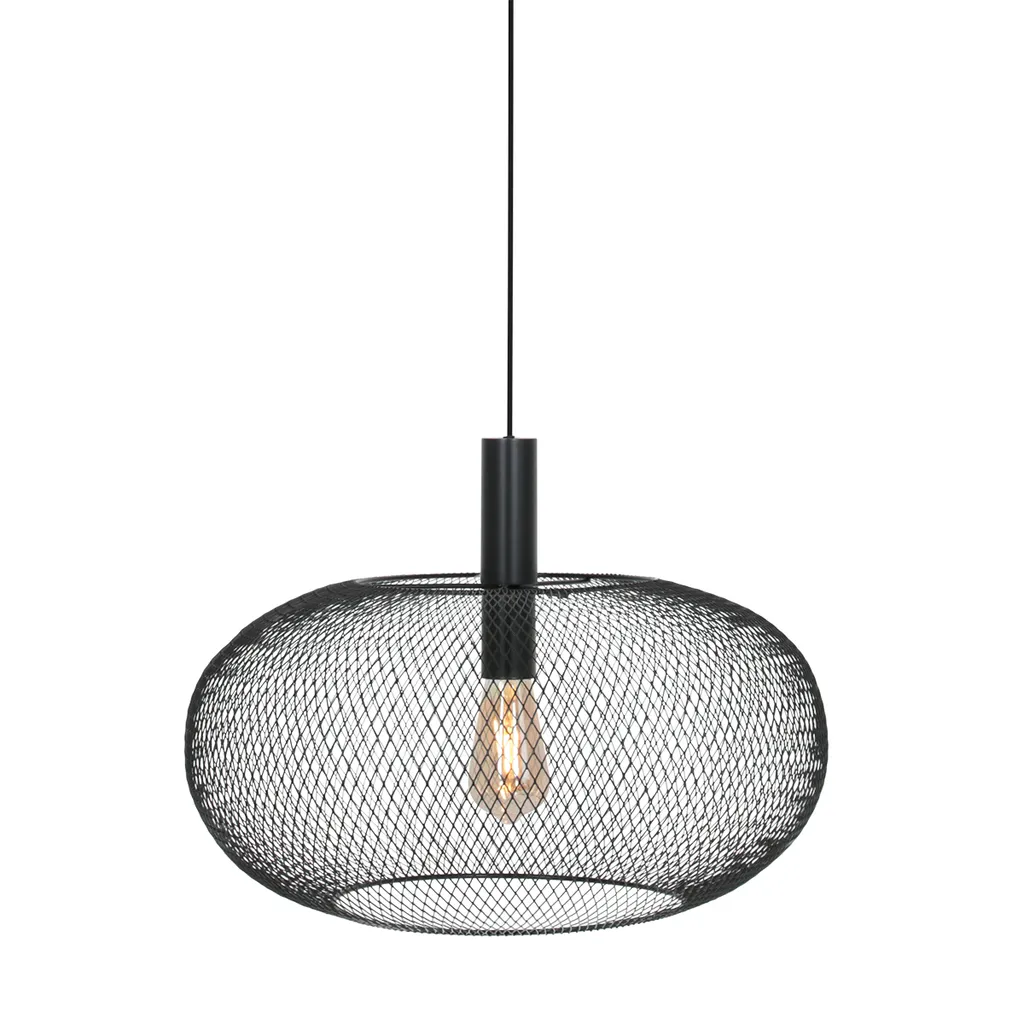 Suspension Cloud Anne Lighting Noire Ø 50cm Acrylique Aluminium 3331ZW