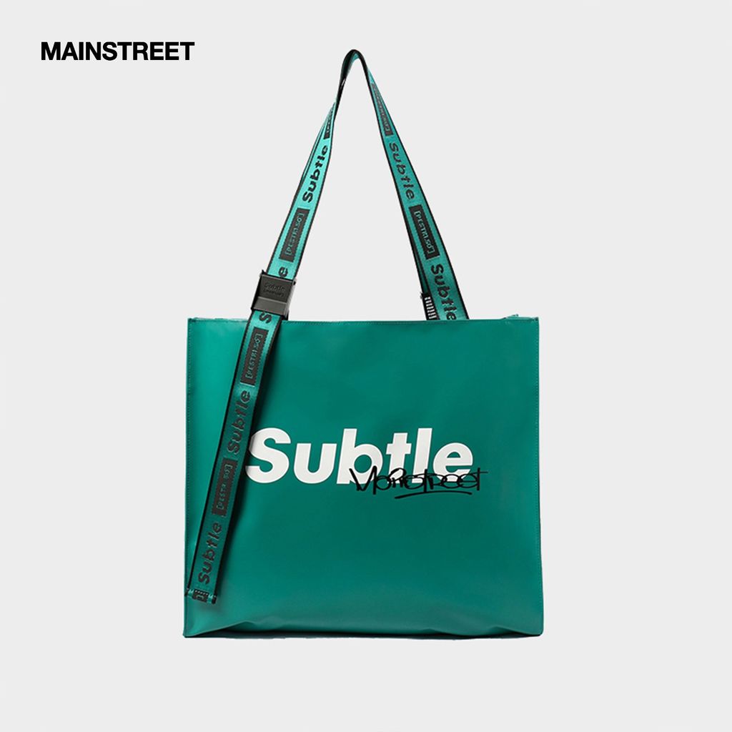 Subtle FEVER Tote Beutel Schultertasche Handtasche Elegant Umhängetasche Henkeltasche - Grün