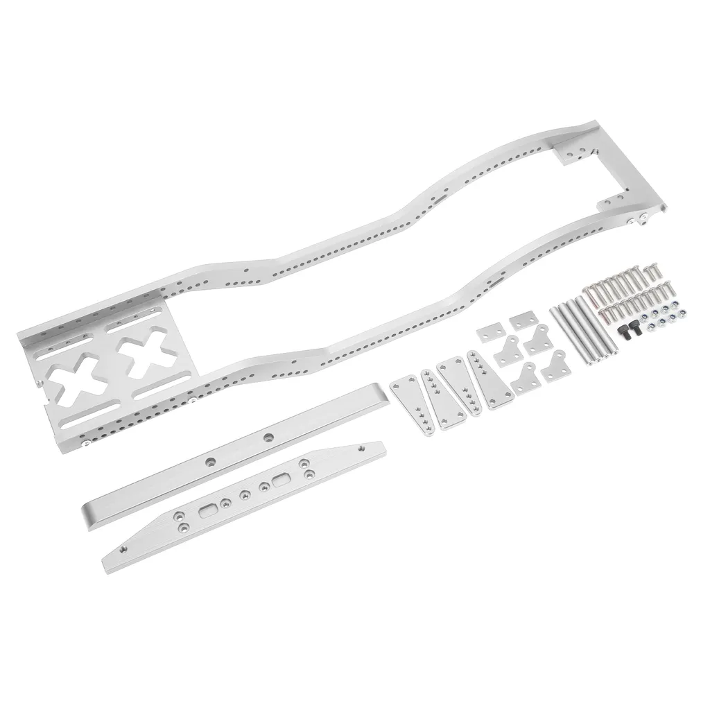 Châssis Métal RC 1/10 pour SCX10 D90 avec Pare-chocs Haute Résistance