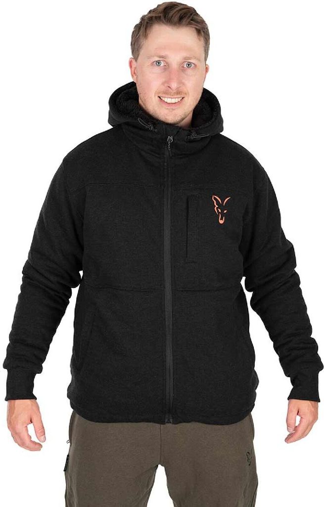 Fox Fishing Hoodie Collection Sherpa Hoody Black/Orange XL Produktbild 