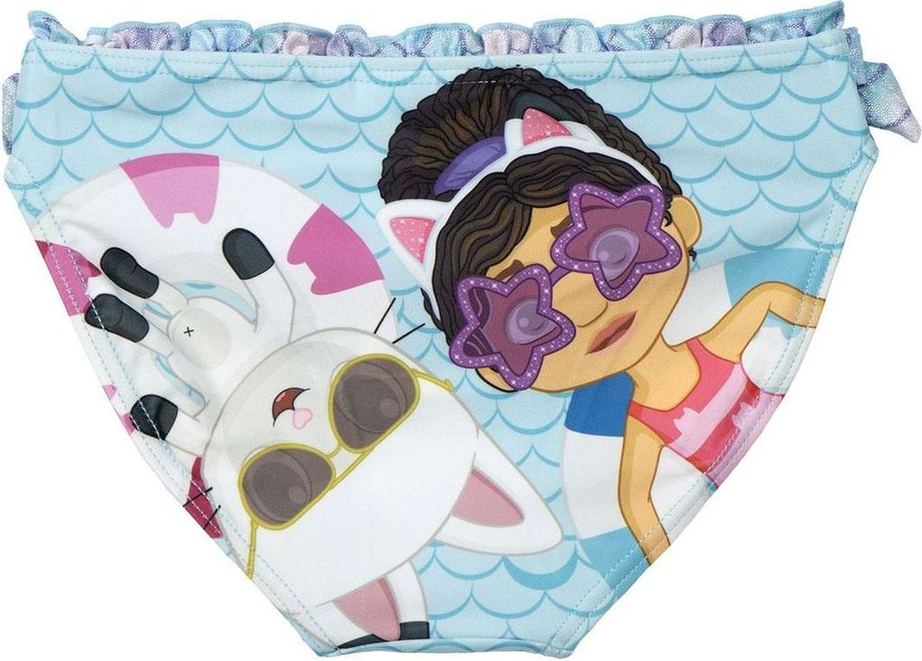 Badeanzug für Mädchen Gabby's Dollhouse Blau - 3 Jahre Produktbild 